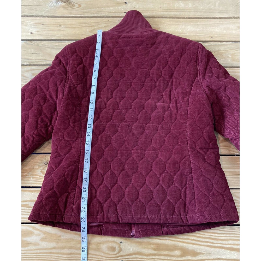Aeros Quilted Jacket Size Small Women’s Red Full Zip - Picture 7 of 9